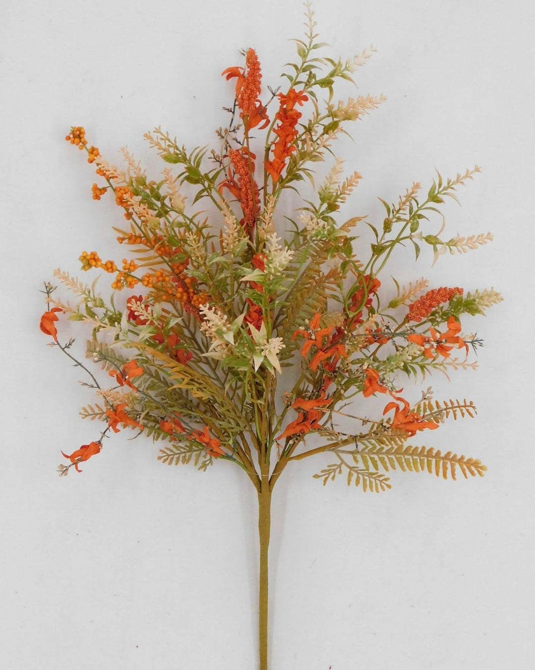 Fall Fern and heather berry spray, orange - Greenery MarketArtificial Flora63212-OR