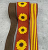 Fall sunflower bow bundle x 3 ribbons - Greenery Market