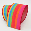 Farrisilk velvet stripes 4” wired ribbon - Greenery MarketRibbons & TrimRu005-32