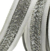Farrisilk white beaded trim wired ribbon - 1” - Greenery Marketwired ribbonRK329-43