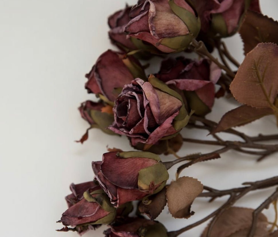 Dried Mixed Rose Flower Stems