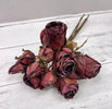 Faux dried rose bundle - burgundy - Greenery MarketArtificial Flora26443