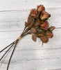Faux dried rose spray bundle - antique orange - Greenery MarketArtificial Flora26243