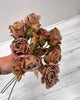 Faux dried rose spray bundle - antique orange - Greenery MarketArtificial Flora26243