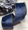Faux hair blue wired ribbon 4” - Greenery MarketRibbons & Trim138126