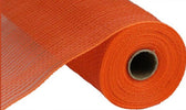 Faux jute poly deco mesh 10” orange - Greenery MarketDeco meshRY831220