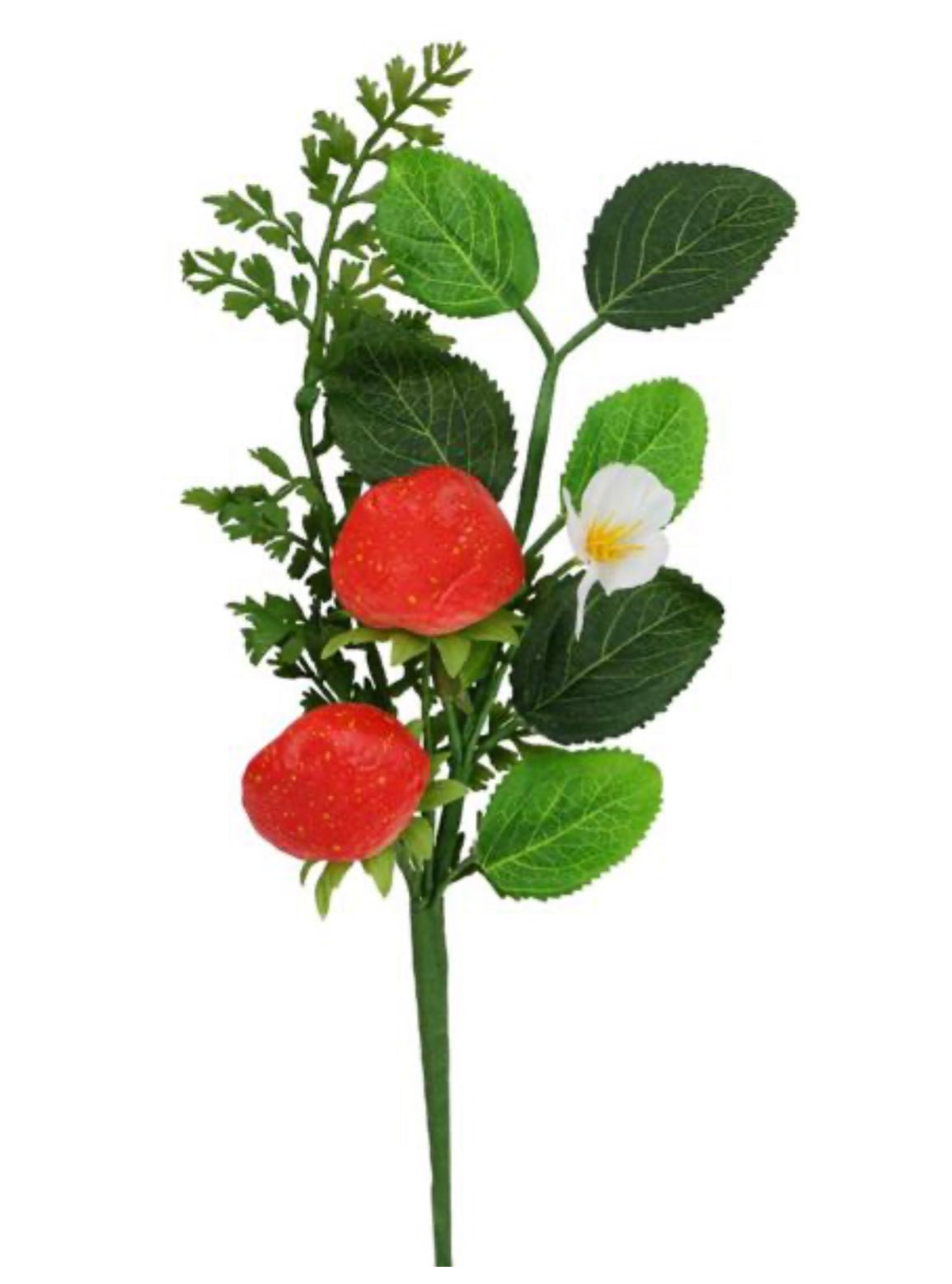 Faux Strawberry and greenery pick - Greenery MarketEC8256