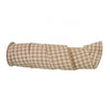 flannel check 4” ribbon - beige and cream - Greenery Market