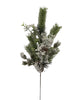 Flocked mixed pine and greenery spray - Greenery Marketgreenery85333SP28