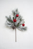 Flocked mixed pine bush with ornaments - Greenery Market83876