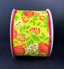 Floral brights wired ribbon, 2.5" - Greenery Marketwired ribbon41256-40-24