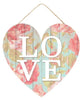 Floral love Heart sign - 12” - Greenery Marketsigns for wreathsAP8723