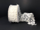 Fluffy snowy netted wired ribbon, 1.5" - Greenery MarketWired ribbonX752209-01