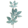 Frosted pastel blue candy poinsettia spray - Greenery Marketartificial flowersMTX68864 PABL