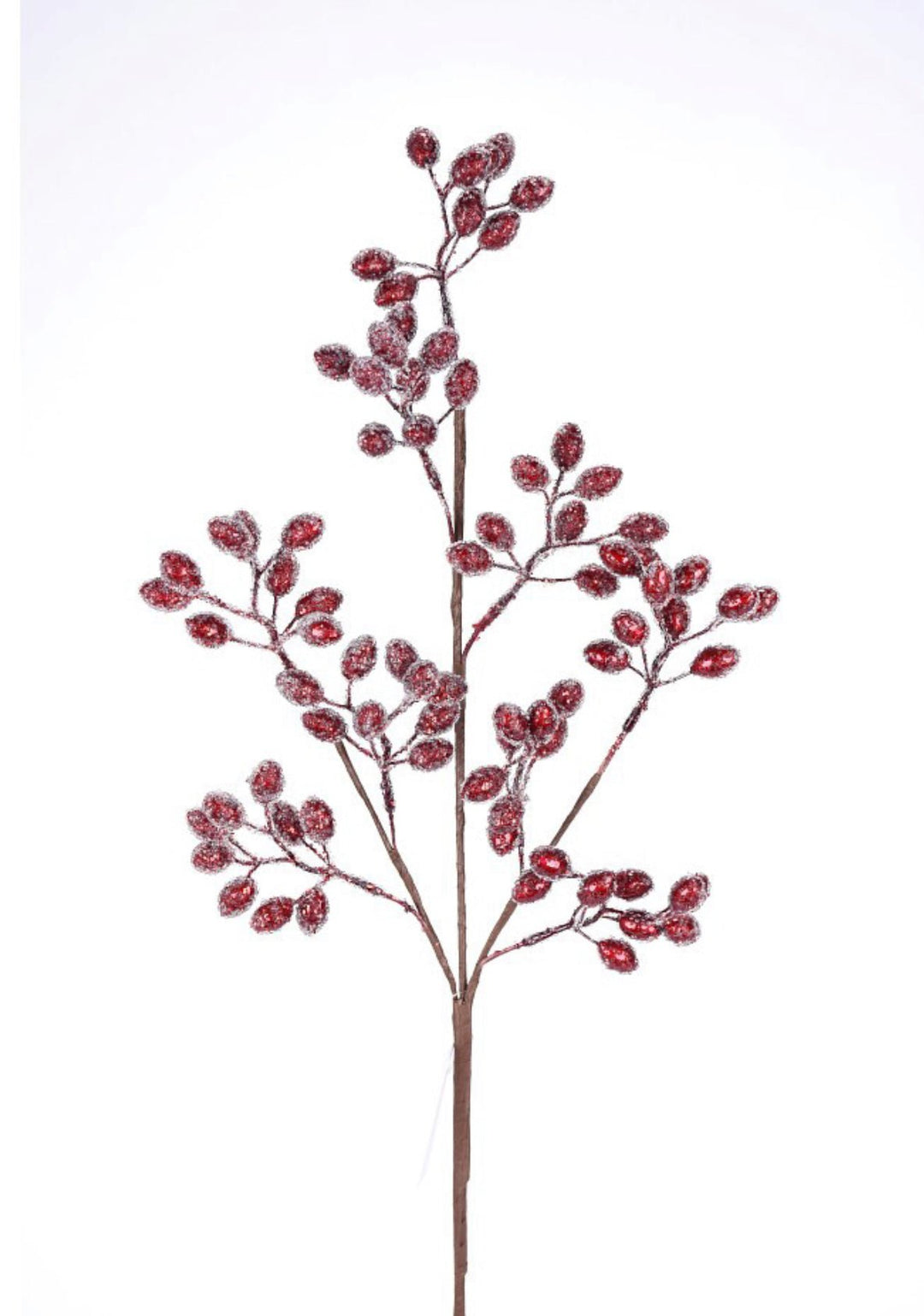 Frosted red cranberry spray - Greenery MarketArtificial Flora105577