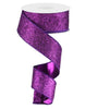 Fuchsia Purple glitter wired ribbon 1.5” - Greenery MarketWired ribbonRJ403081