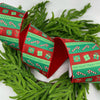 Gifts and candy canes 4” wired ribbon - Greenery MarketWired ribbonMTC10041