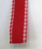 Gingham edge solids wired ribbon 1.5” choose color - Greenery MarketRibbons & Trim110702 Red