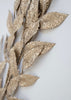 Glittered laurel leaf spray - champagne - Greenery Market2825163CH