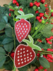 Glittered Strawberry spray - Greenery Marketwreath enhancements62716rdgn