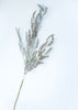Glittered tassel grass branch spray - platinum - Greenery MarketXG907-PT