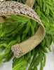 Gold crystal trim 1.5” farrisilk wired ribbon - Greenery MarketRibbons & TrimRG044-50