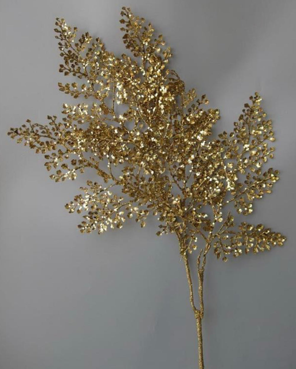 Gold glittered maidenhair spray - Greenery MarketXg792-go