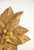 Gold sequin and micro beaded poinsettia stem - Greenery MarketMTX68892 gold