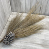 Golden farmhouse white pine with cone - Greenery Market Artificial Flora