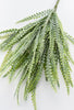 Gray Green frosted Dentate leaf bush, artificial fern - Greenery Marketgreenery80398