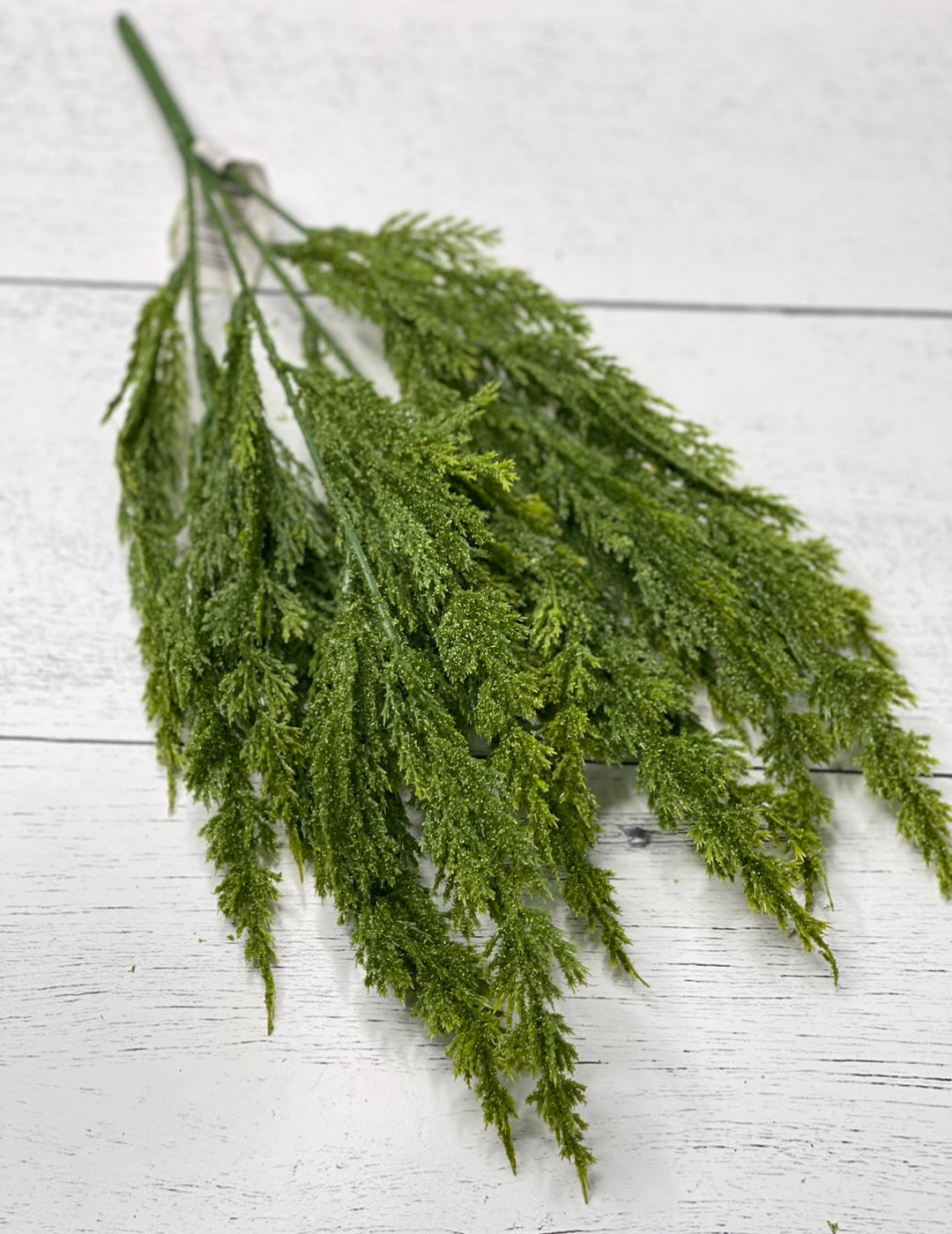 Green flocked cedar bush 15” - Greenery MarketArtificial Flora26461