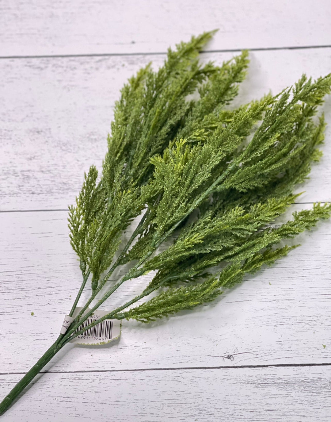 Green flocked cedar bush 15” - Greenery MarketArtificial Flora26461