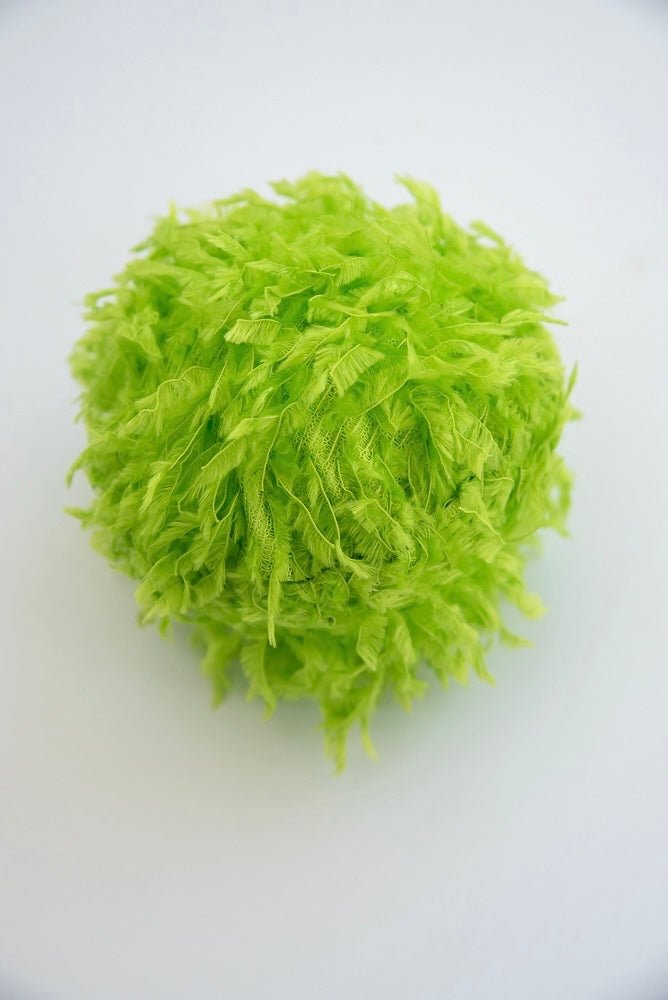 Green fuzzy ornaments 4.75” - Greenery MarketXJ5185
