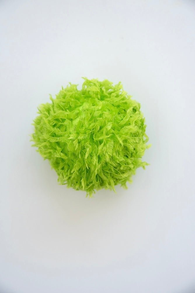 Green fuzzy ornaments 4”” - Greenery MarketXJ5184