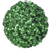 Green sequin jeweled ball ornament 4” - Greenery MarketMTX68878 green