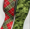 Green textured velvet wired ribbon 2.5” - Greenery MarketRibbons & Trim180397