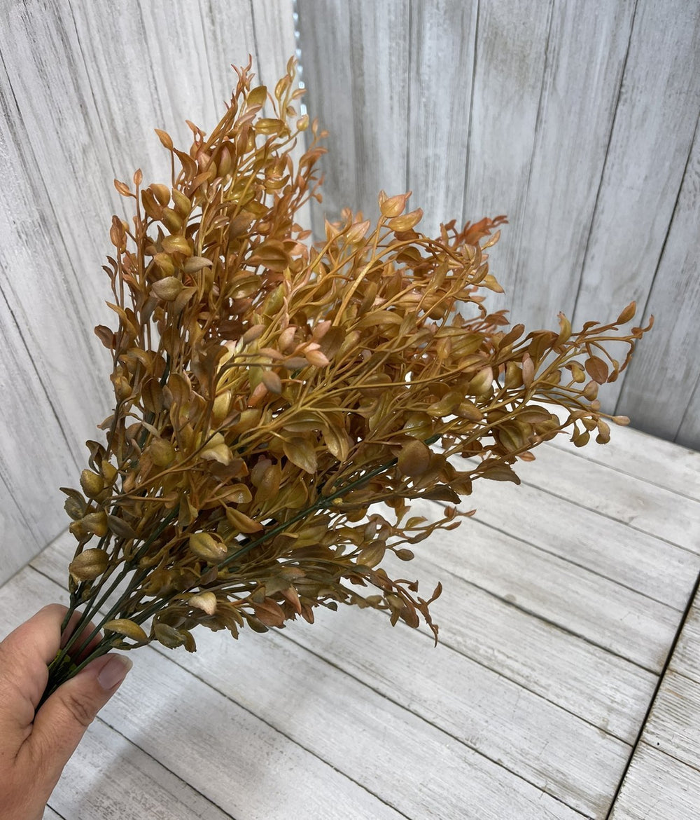 Greenery grass bush - rust ombré mini leaves - Greenery Marketgreenery56417ywor