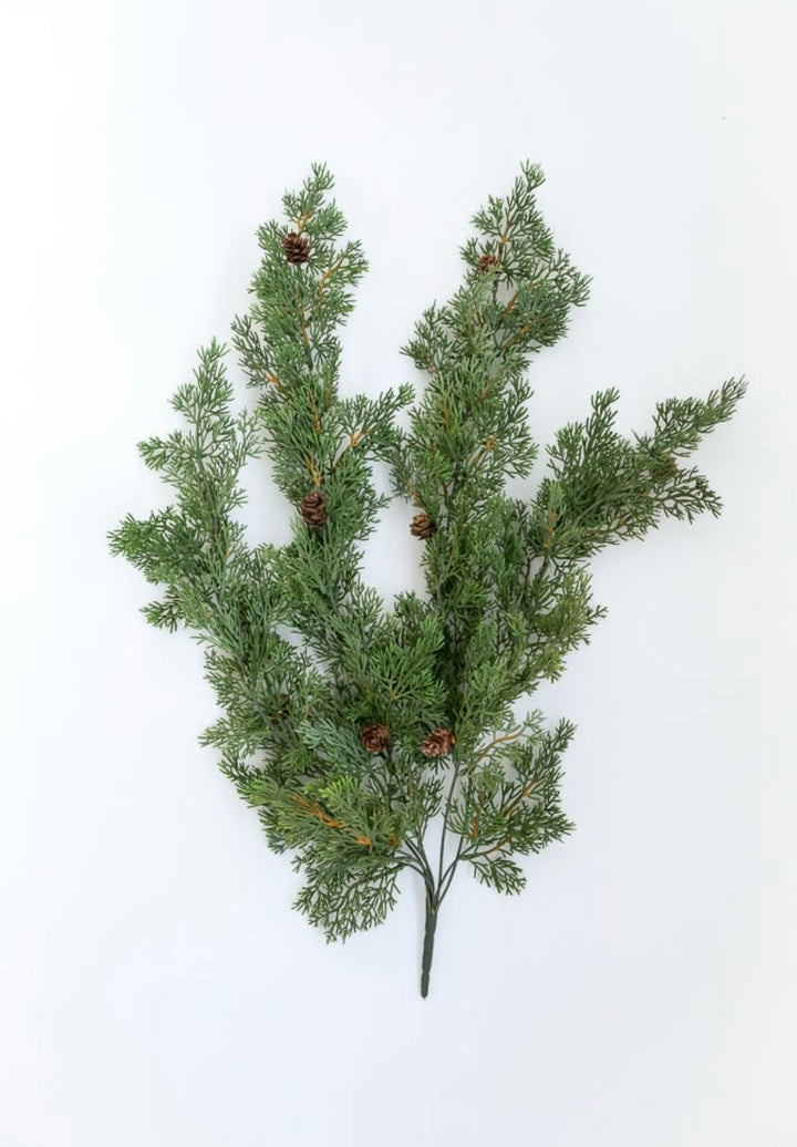 Hanging cedar and cone pine spray - Greenery Market26085