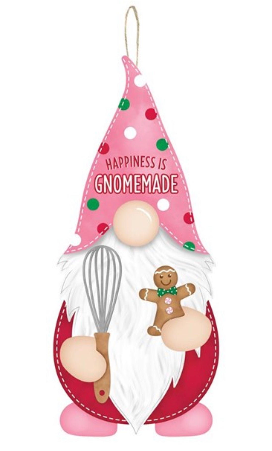 Happiness is Gnomemade Christmas sign - Greenery MarketWinter and Christmasap7129