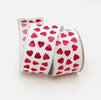 Heart ribbon 2.5” farrisilk wired ribbon - Greenery MarketRibbons & TrimRK004-02