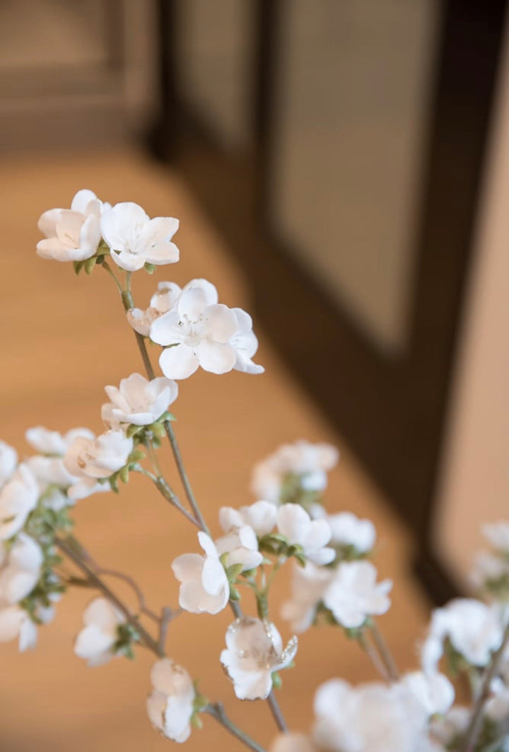 Holiday cherry blossom branch - white - Greenery Market83727-WT