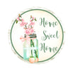 Home sweet home mason jar peaches 12” round sign - Greenery MarketNovelty Signspeach12”