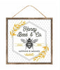 Honey bees and co sign - Greenery Marketsigns for wreathsAp7270