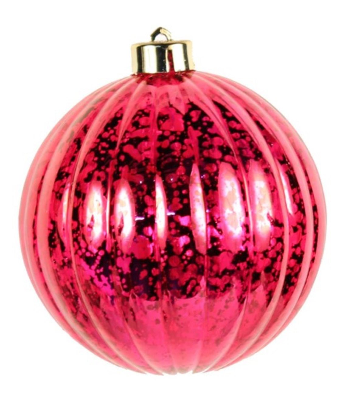 Hot pink antique swirl stripe ornament 150mm - 5.9” - Greenery MarketXh932207