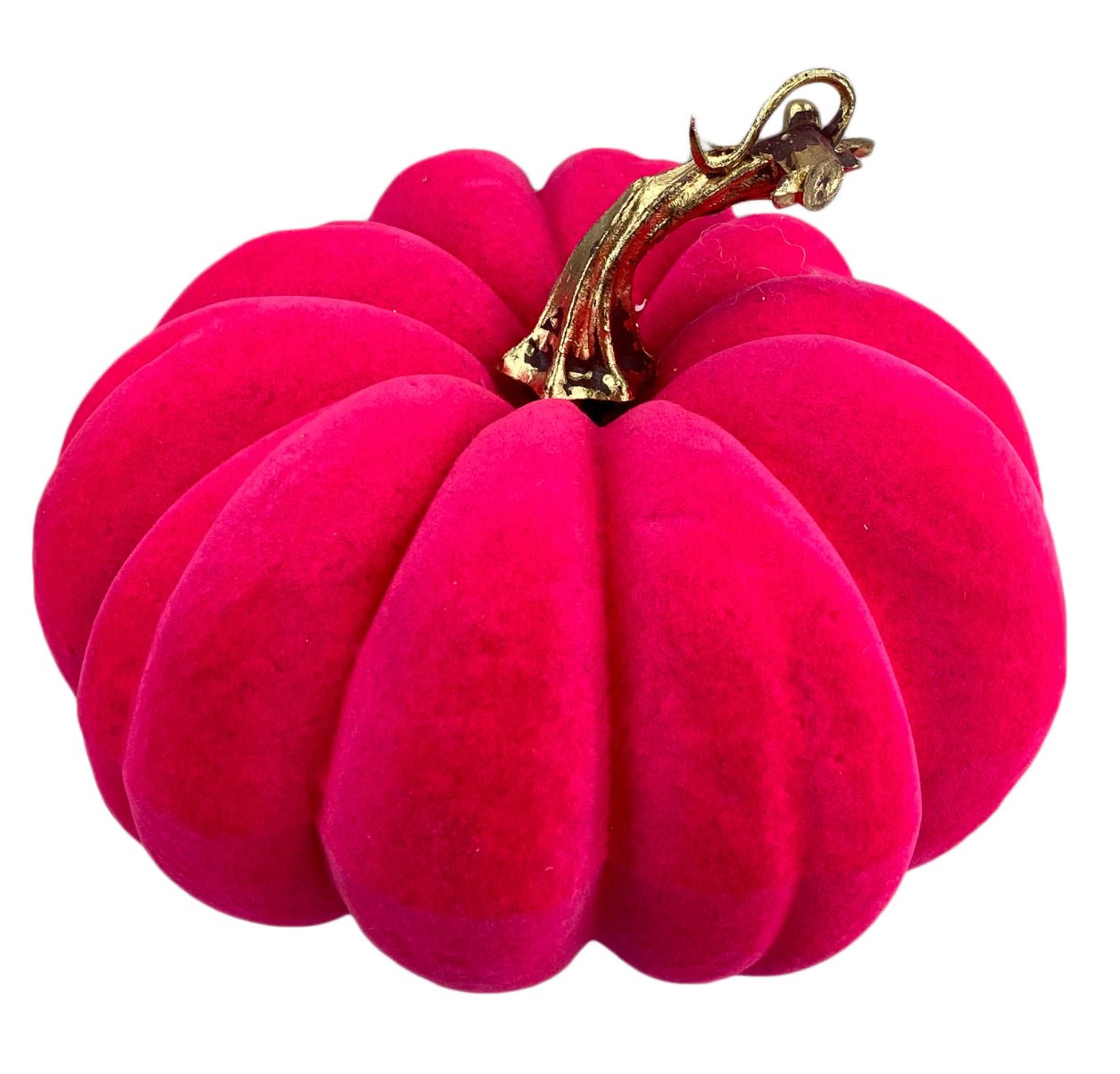 Hot pink flocked Pumpkins - Greenery MarketHome decor56954HTPK