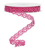 Hot Pink open weave 5/8” wired ribbon - Greenery MarketRibbons & TrimRN586111