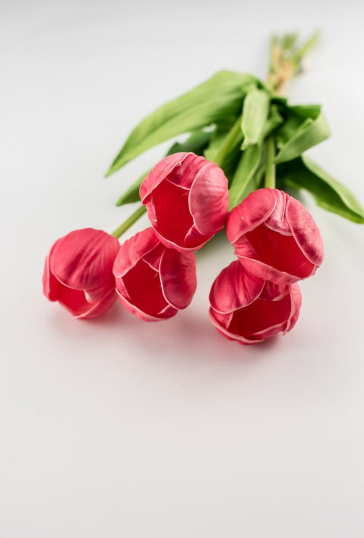 Hot pink, soft touch, life like tulip bundle - Greenery Market2260018HP