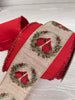 Red cardinals wired ribbon 2.5”