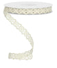 Ivory open weave 5/8” wired ribbon - Greenery MarketRibbons & TrimRN586130