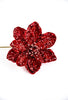 Jeweled and beaded magnolia stem - red - Greenery MarketXg903-R